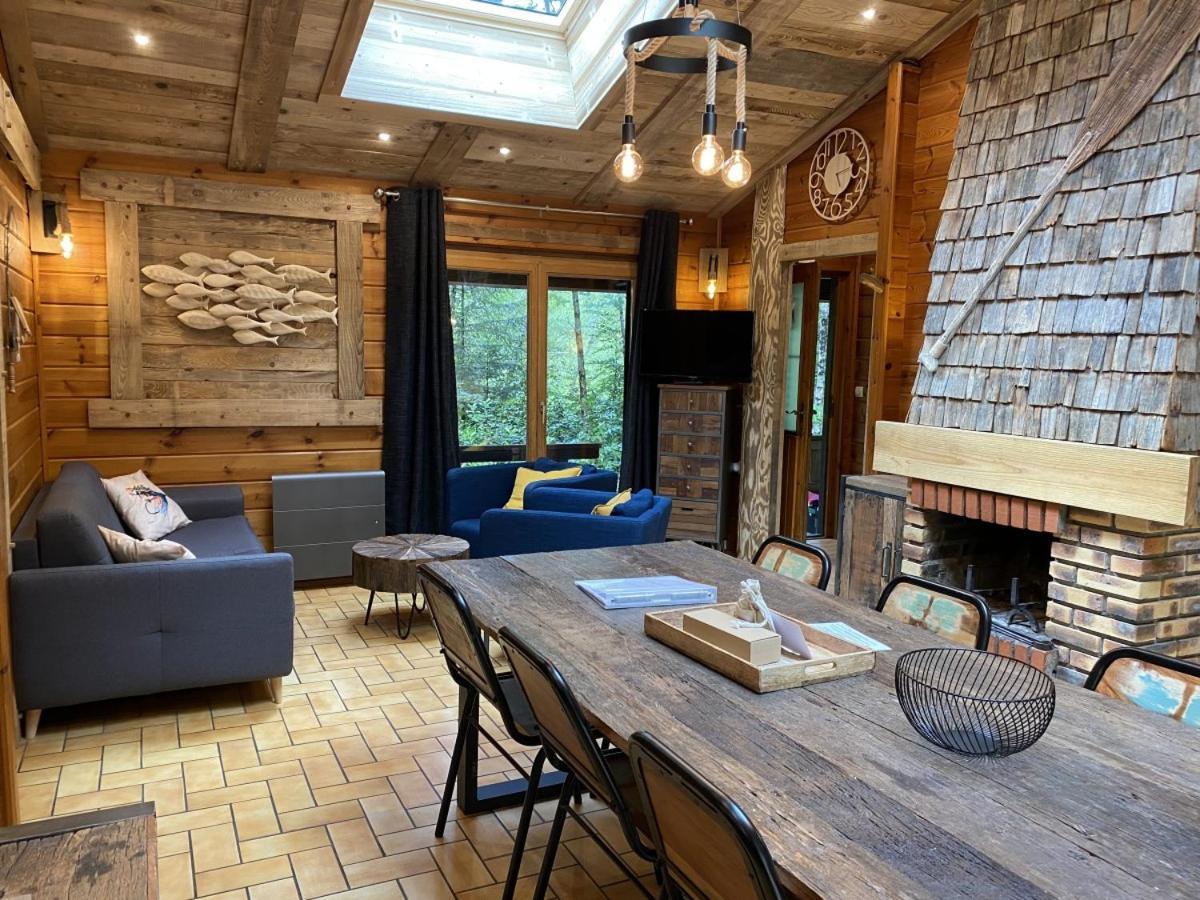 Le Fishing Lodge Chalet En Bois Avec Bain Nordique La Bresse Exterior foto